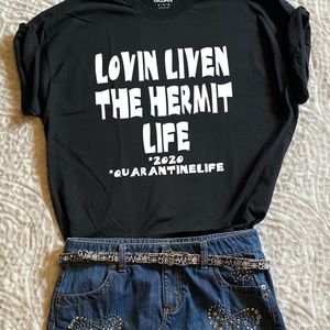 LOVIN LIVEN THE HERMIT LIFE custom Tshirt